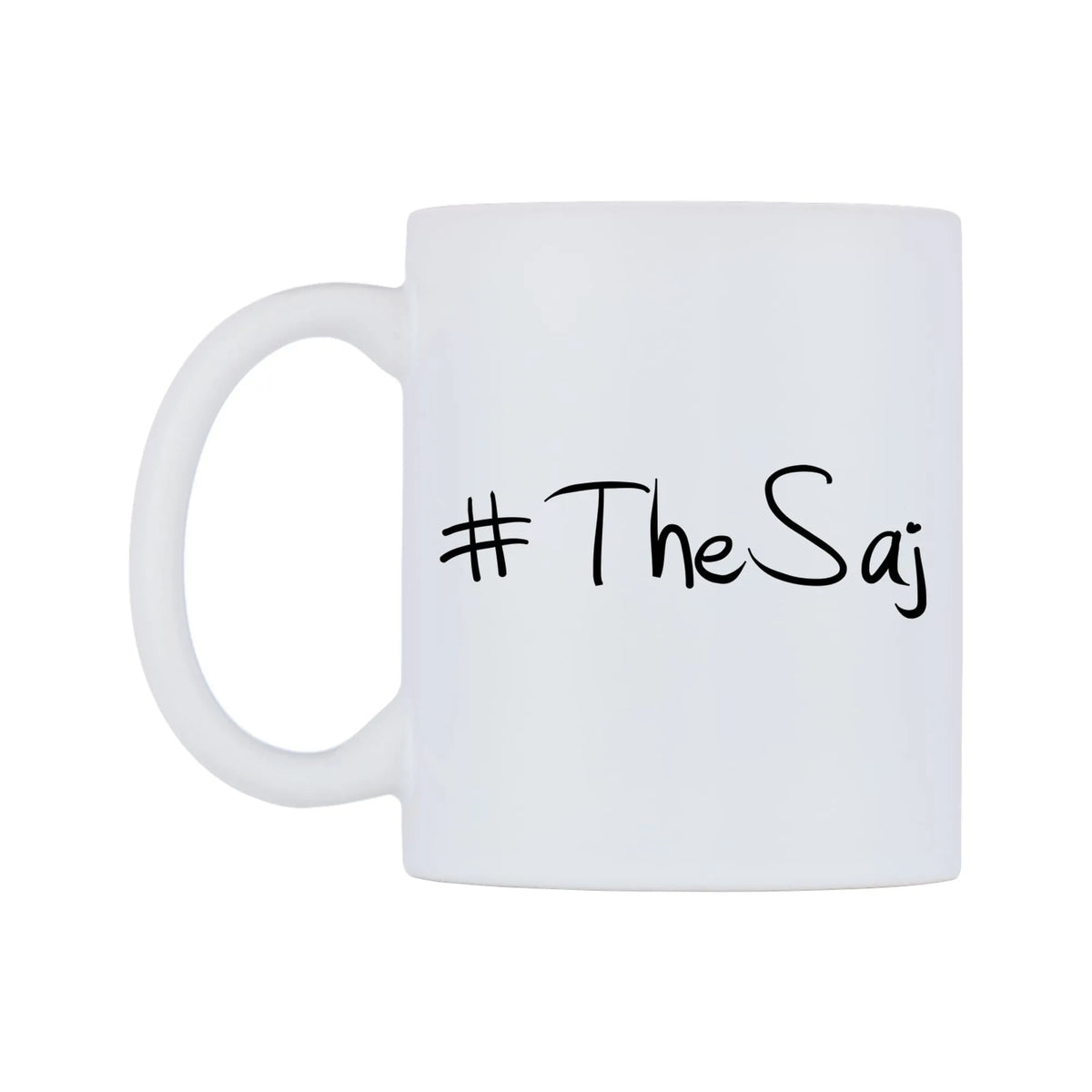 TheSaj Mug — mug, right side, on a white background