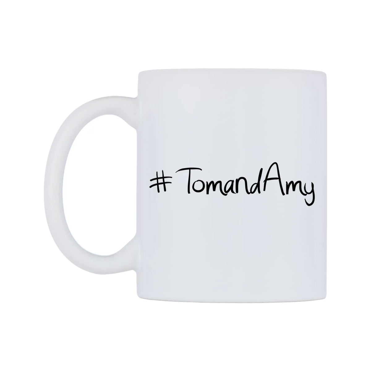 TomandAmy Mug — mug, right side, on a white background