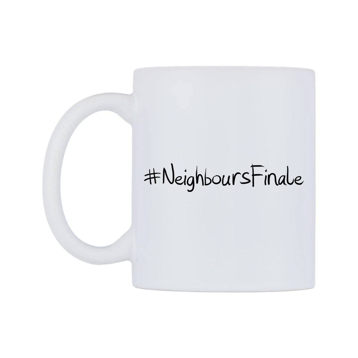 NeighboursFinale Mug — mug, right side, on a white background