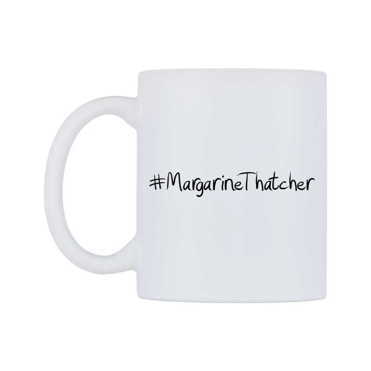 MargarineThatcher Mug — mug, right side, on a white background