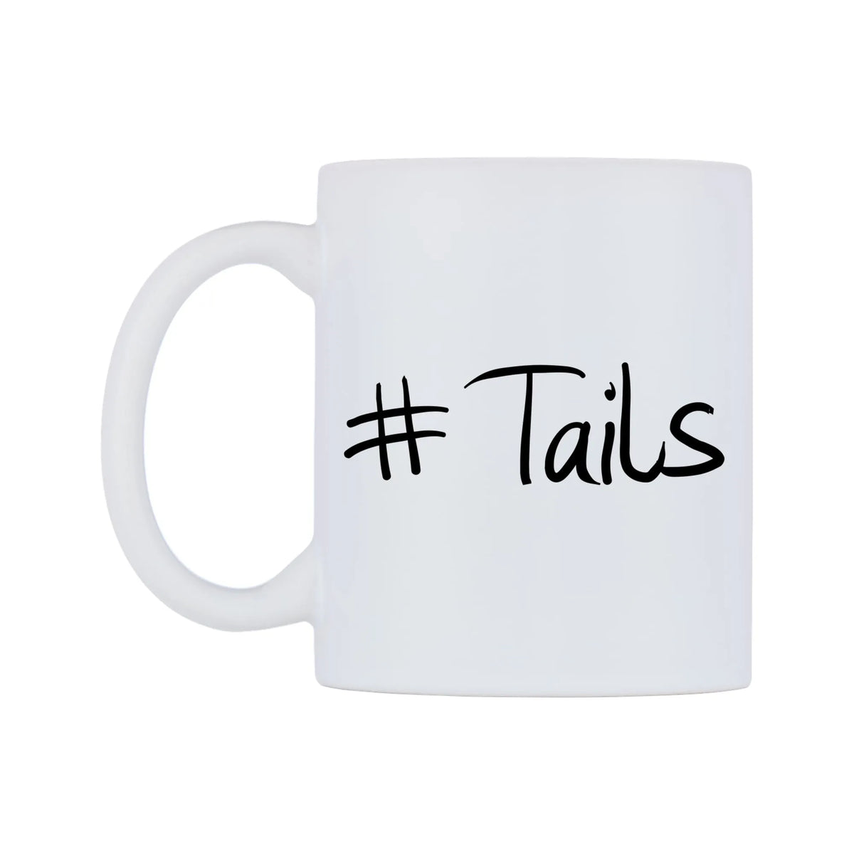 Tails Mug — mug, right side, on a white background