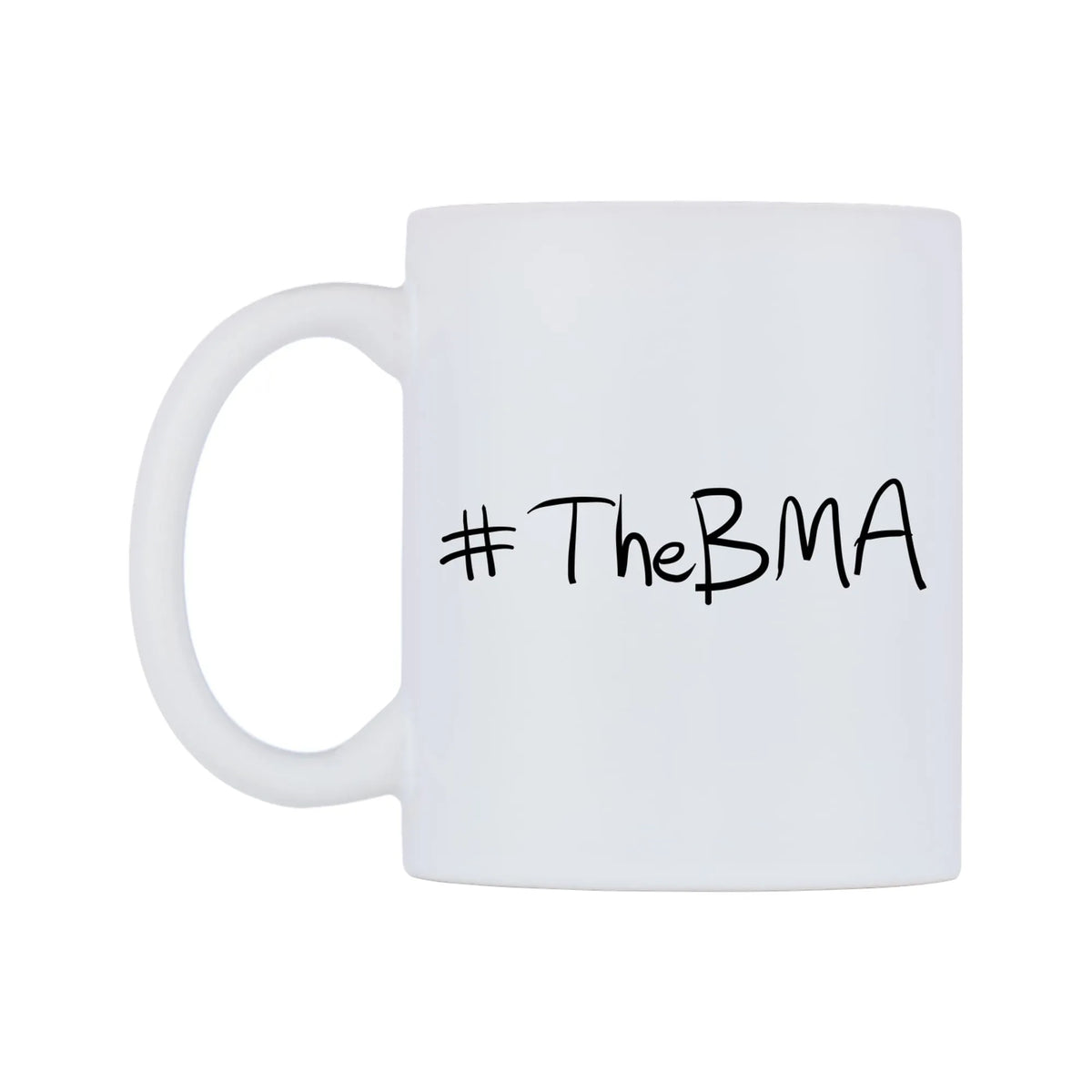 TheBMA Mug — mug, right side, on a white background