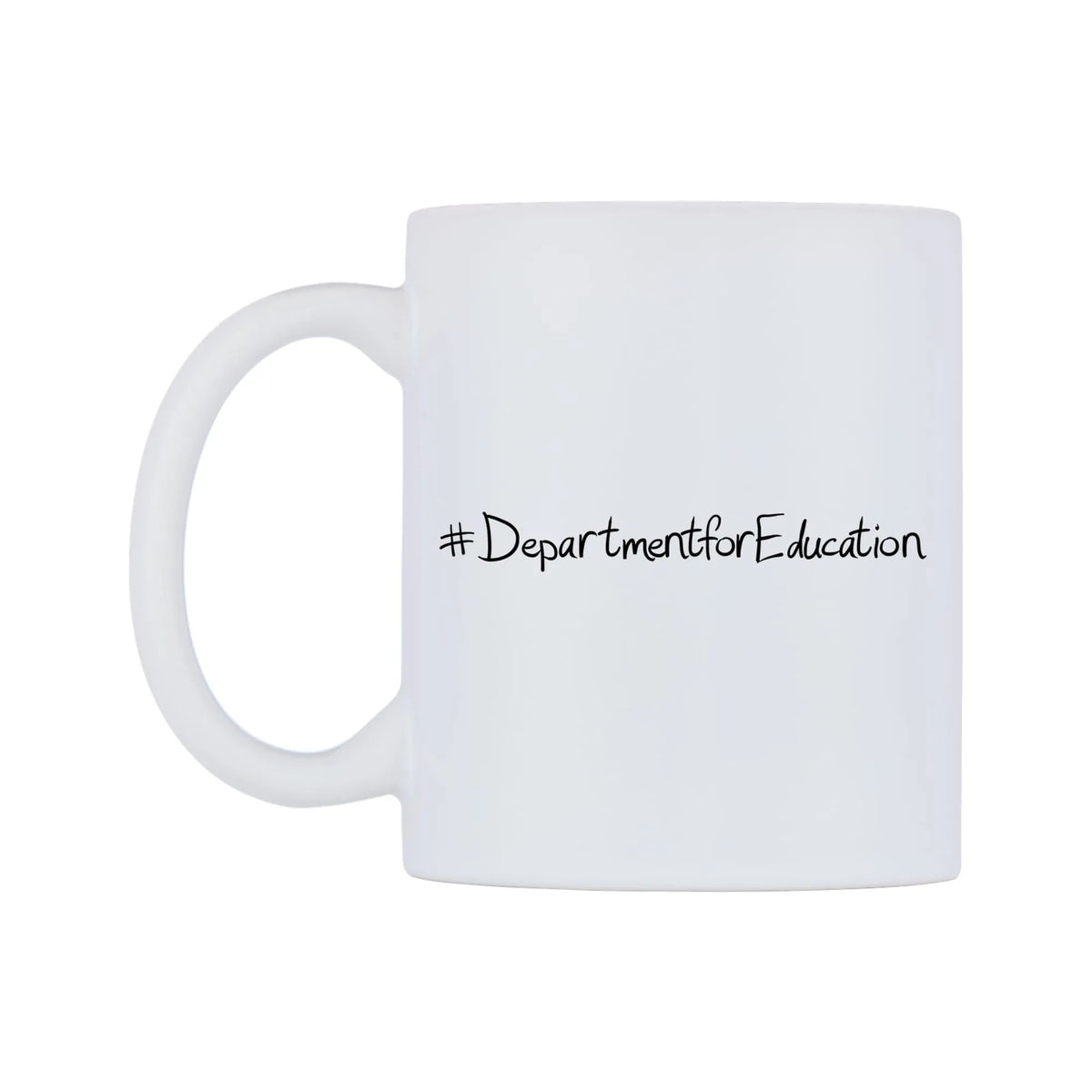 DepartmentforEducation Mug — mug, right side, on a white background