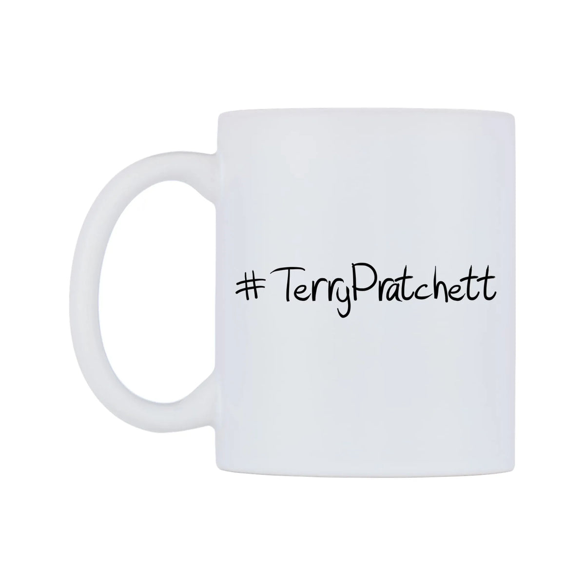 TerryPratchett Mug — mug, right side, on a white background