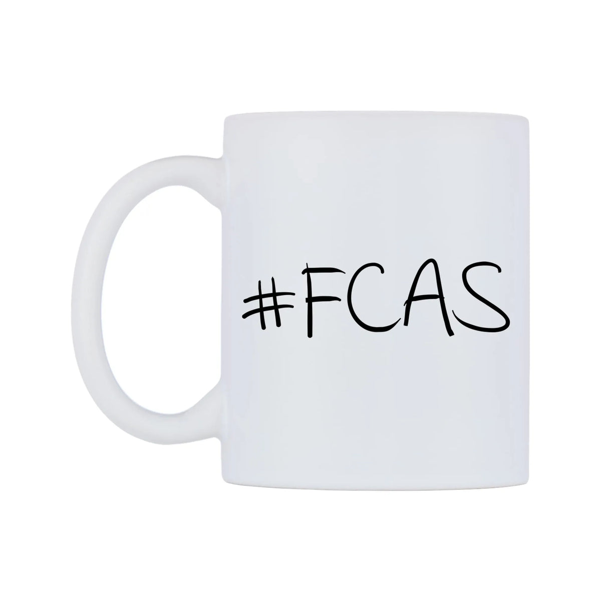 FCAS Mug — mug, right side, on a white background