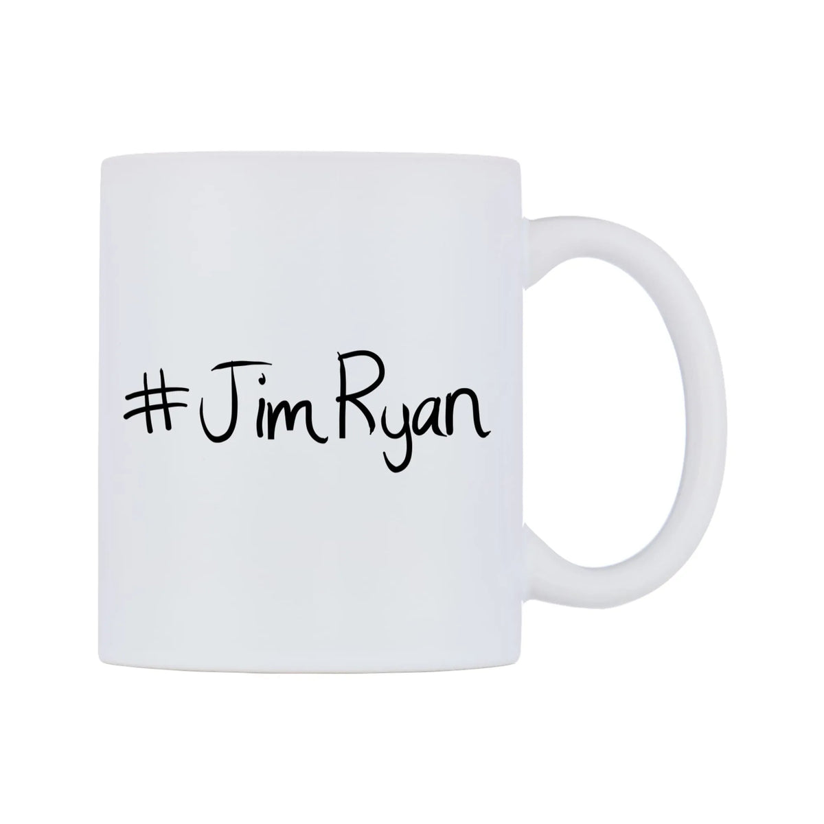 JimRyan Mug — mug, left side, on a white background