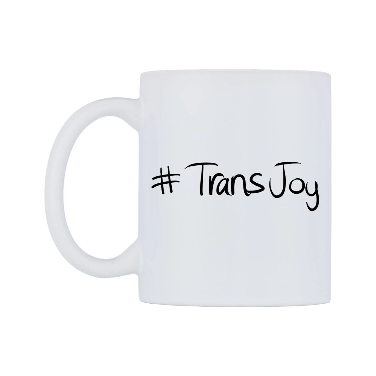 TransJoy Mug — mug, right side, on a white background