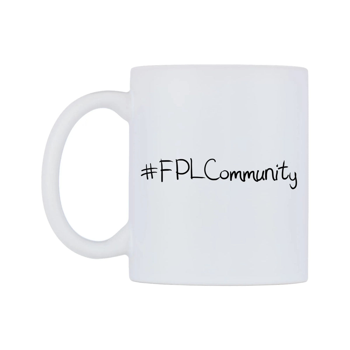 FPLCommunity Mug — mug, right side, on a white background
