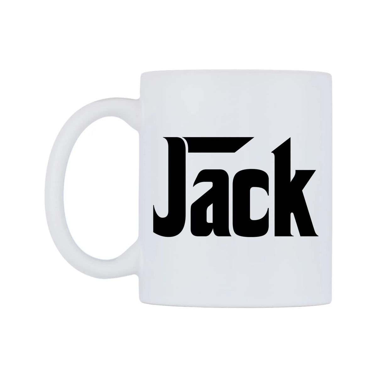 Jack - Godfather Themed Mug — white 11oz gloss mug, right side, on a white background