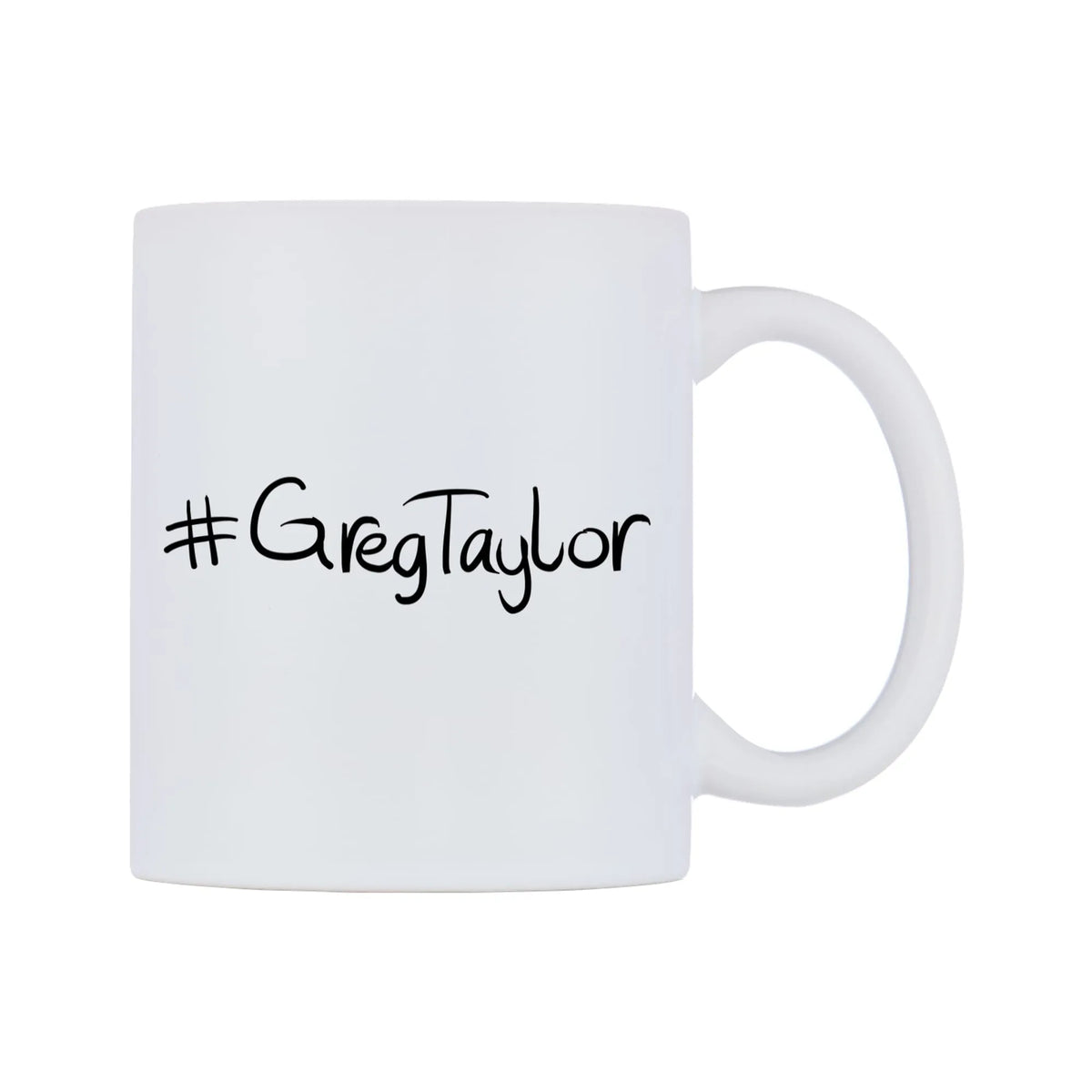 GregTaylor Mug — mug, left side, on a white background