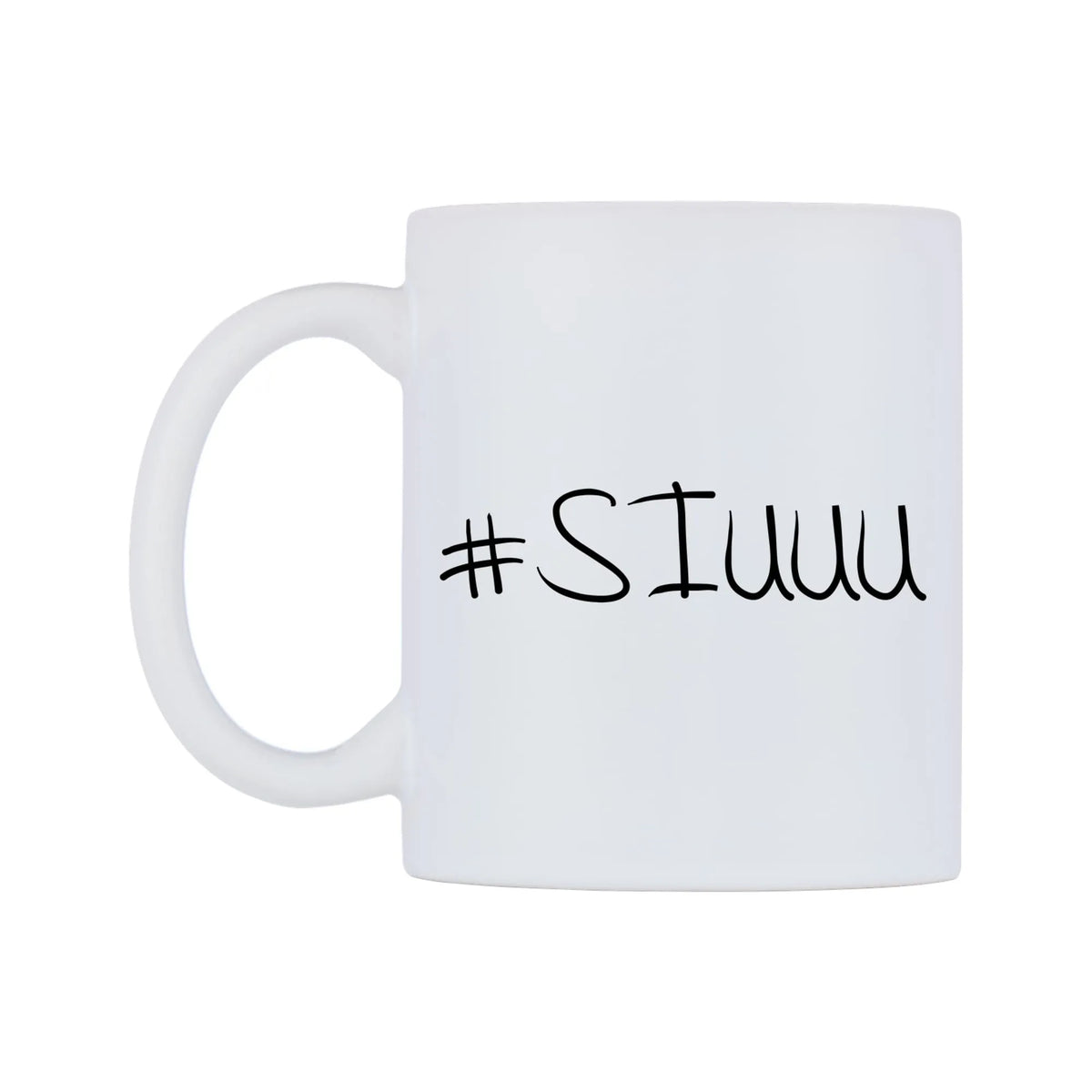SIUUU Mug — mug, right side, on a white background