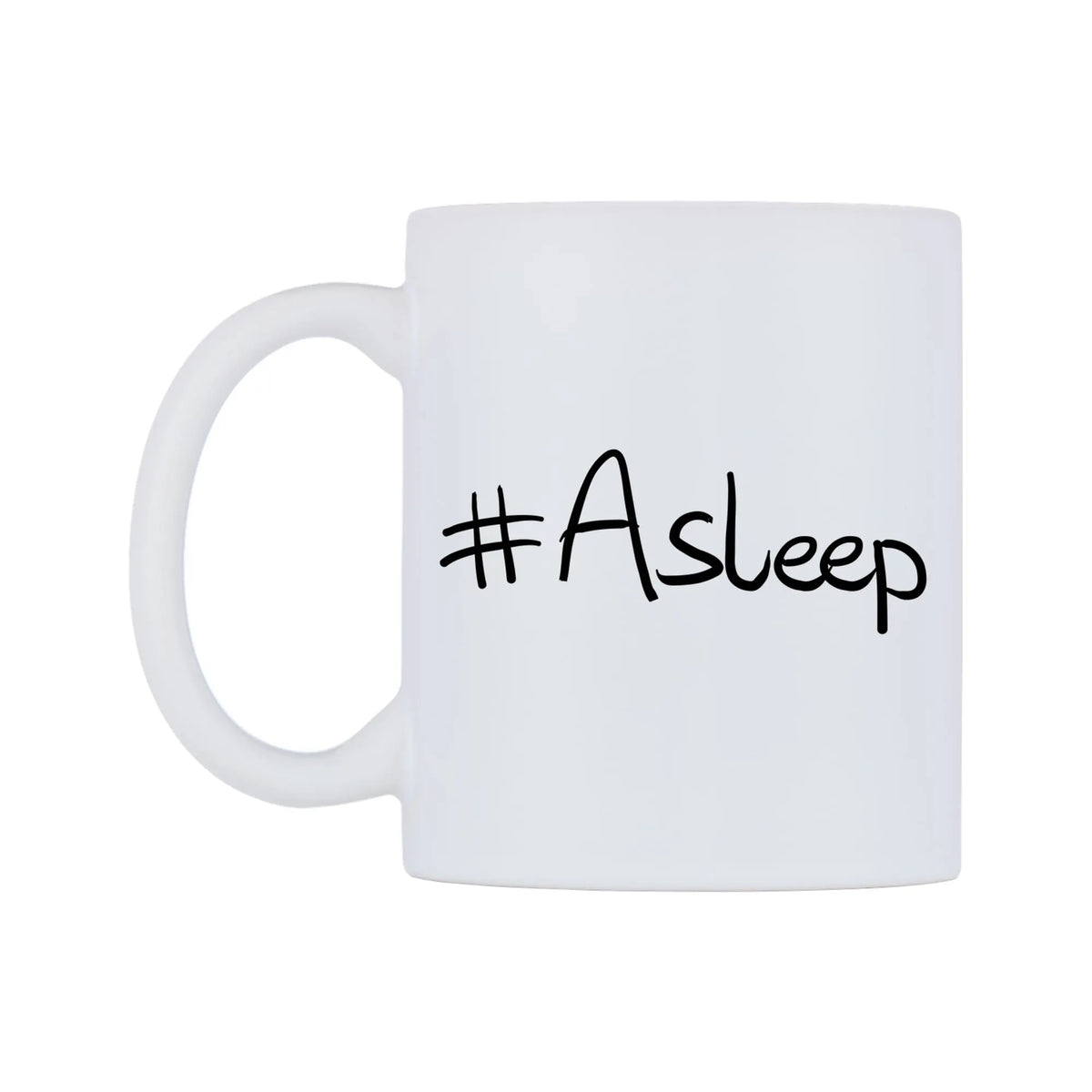 Asleep Mug — mug, right side, on a white background