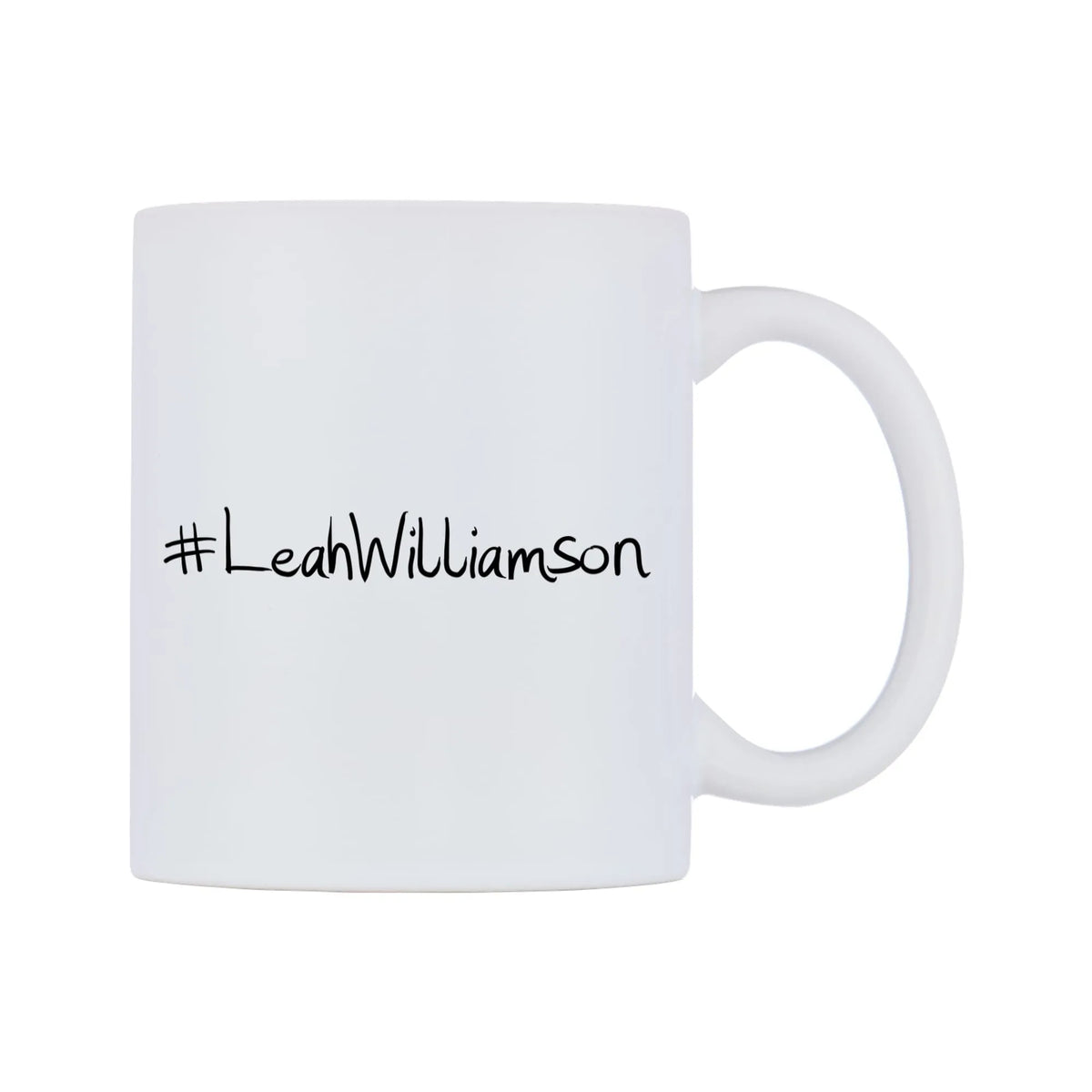 LeahWilliamson Mug — mug, left side, on a white background