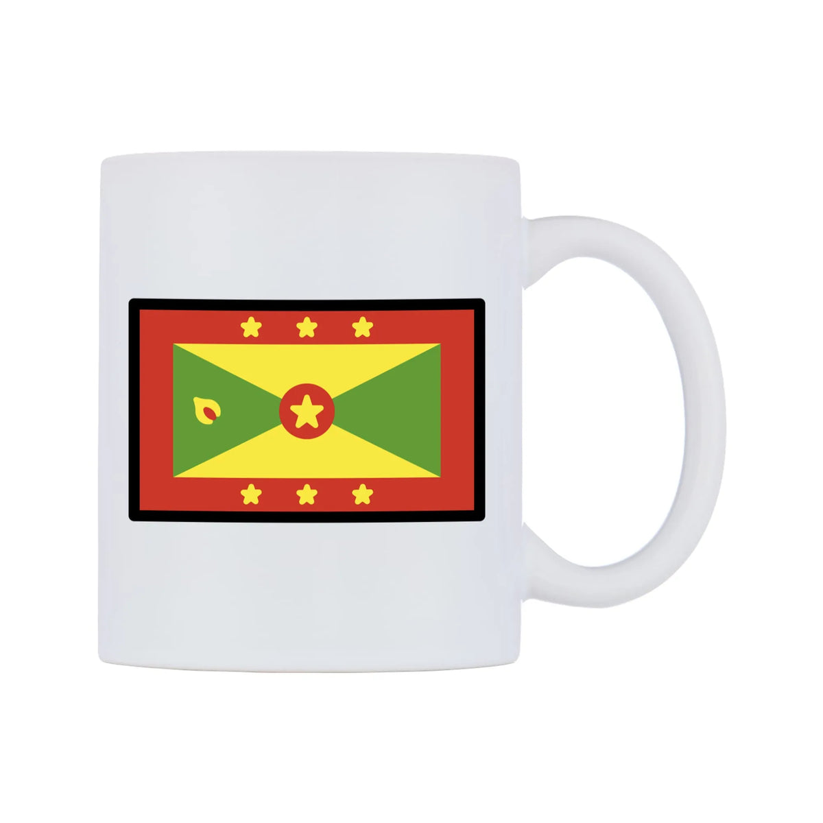 Grenada Flag Emoji Mug — mug, left side, on a white background