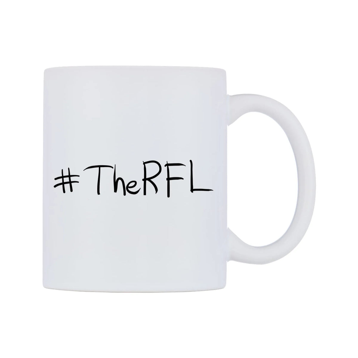 TheRFL Mug — mug, left side, on a white background