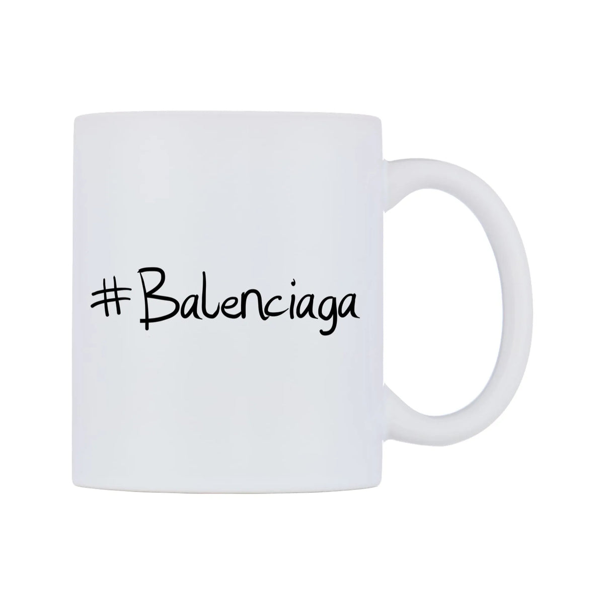 Balenciaga Mug — mug, left side, on a white background