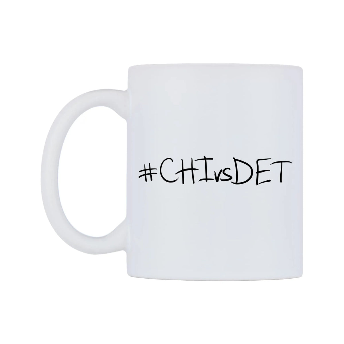 CHIvsDET Mug — mug, right side, on a white background