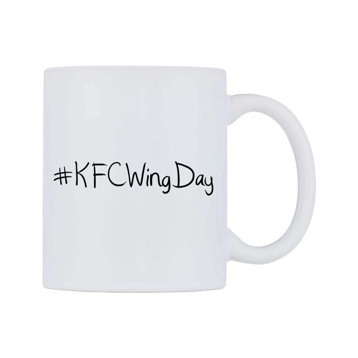 KFCWingDay Mug — mug, left side, on a white background
