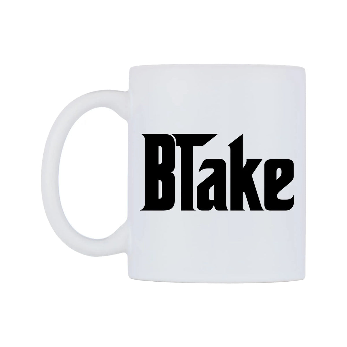Blake - Godfather Themed Mug — white 11oz gloss mug, right side, on a white background