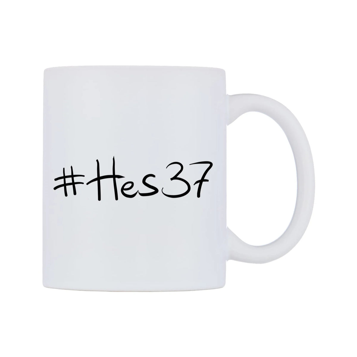 Hes37 Mug — mug, left side, on a white background