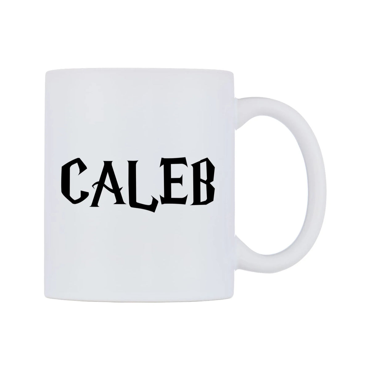 Caleb - Wizard Themed Mug — mug, left side, on a white background