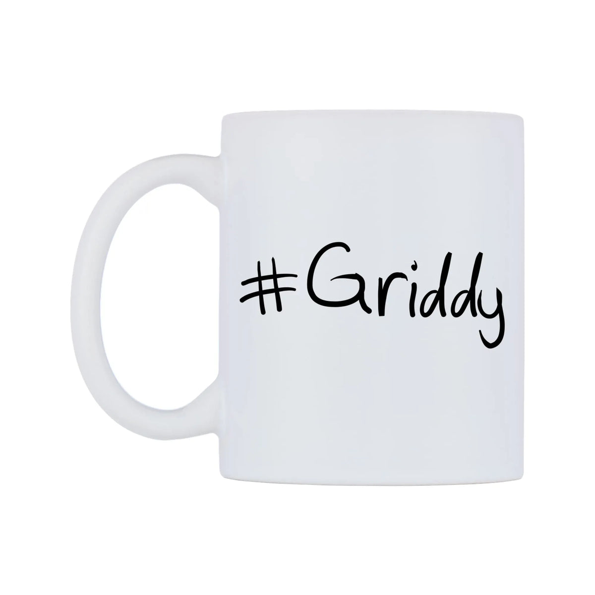 Griddy Mug — mug, right side, on a white background