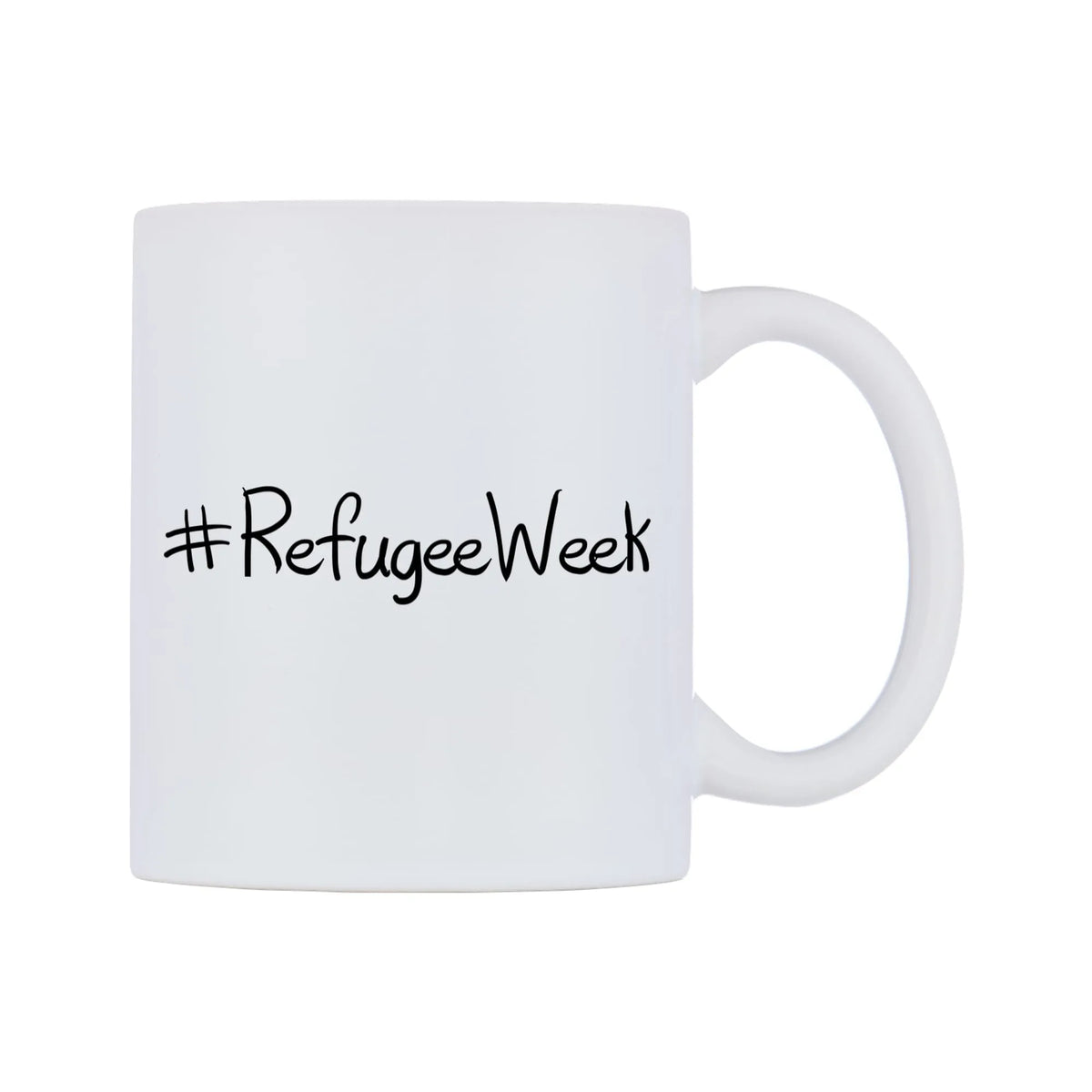 RefugeeWeek Mug — mug, left side, on a white background