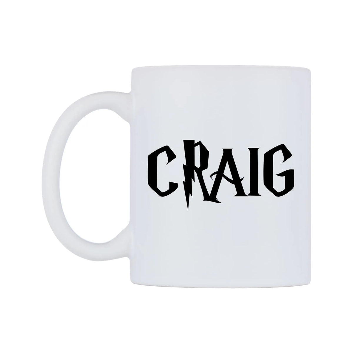 Craig - Wizard Themed Mug — white 11oz gloss mug, right side, on a white background