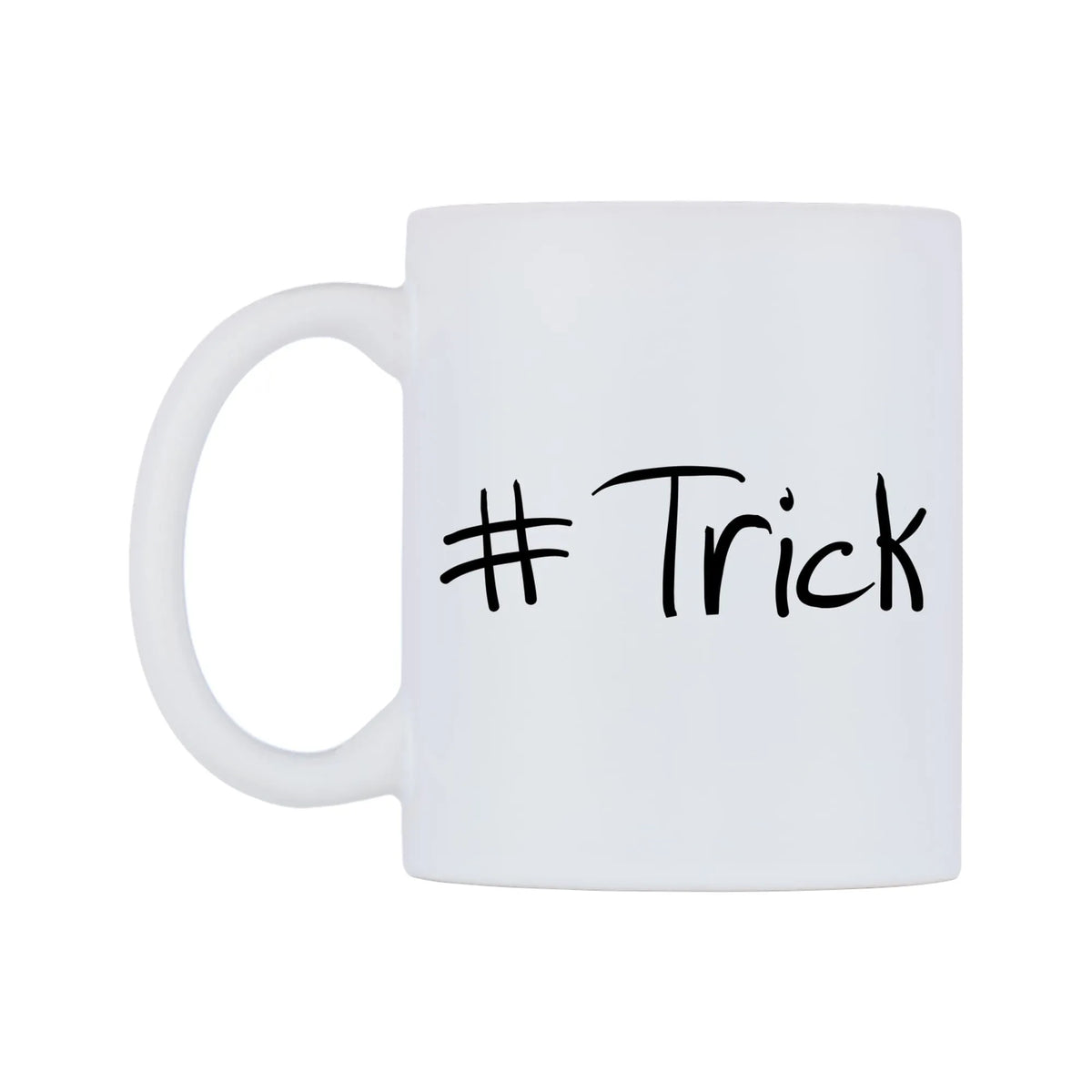 Trick Mug — mug, right side, on a white background