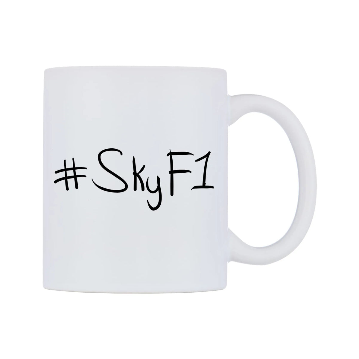 SkyF1 Mug — mug, left side, on a white background