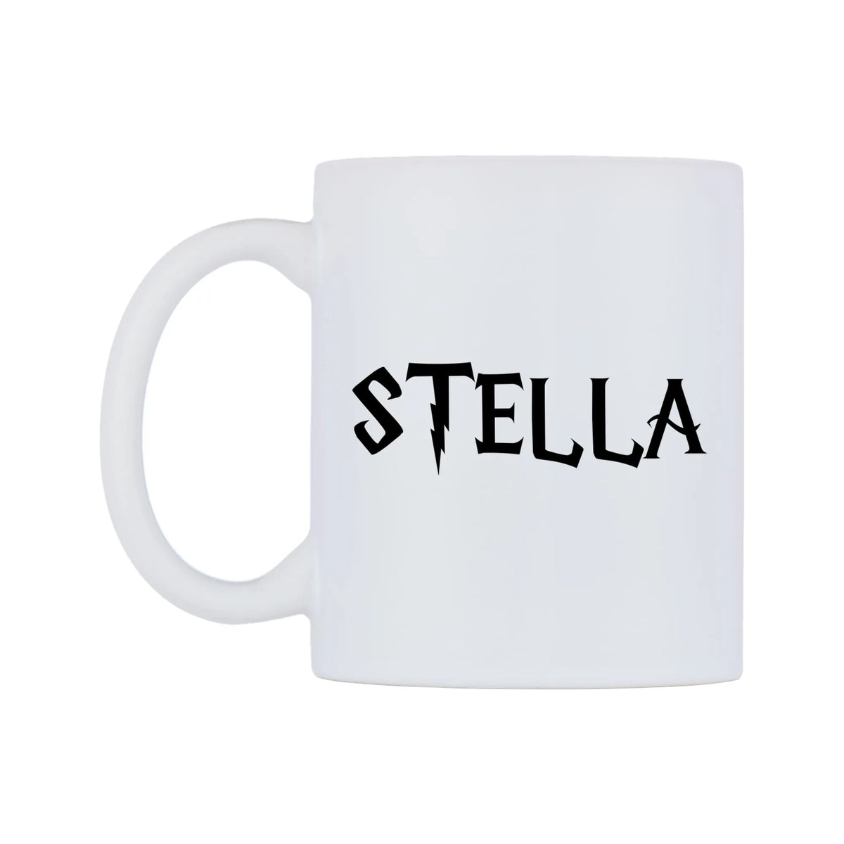 Stella - Wizard Themed Mug — white 11oz gloss mug, right side, on a white background