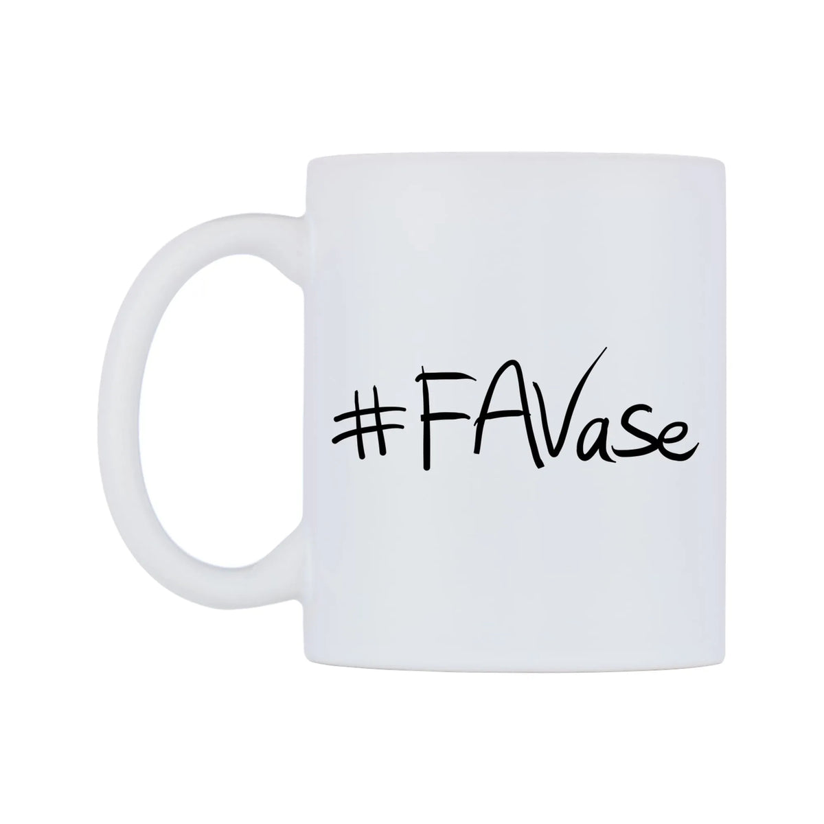FAVase Mug — mug, right side, on a white background