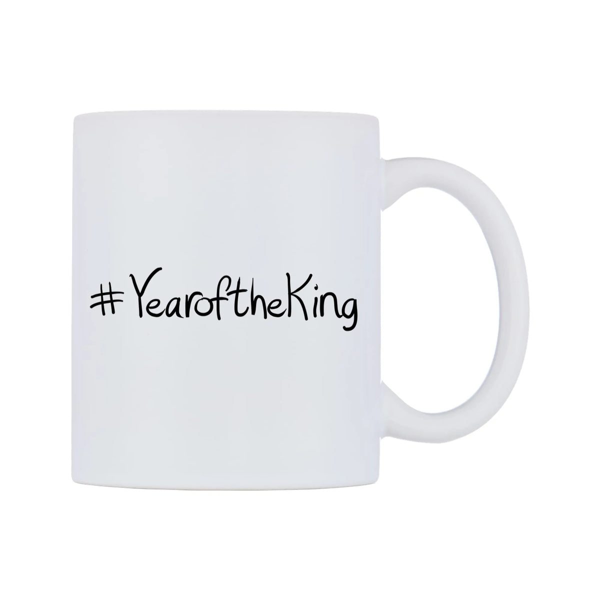 YearoftheKing Mug — mug, left side, on a white background