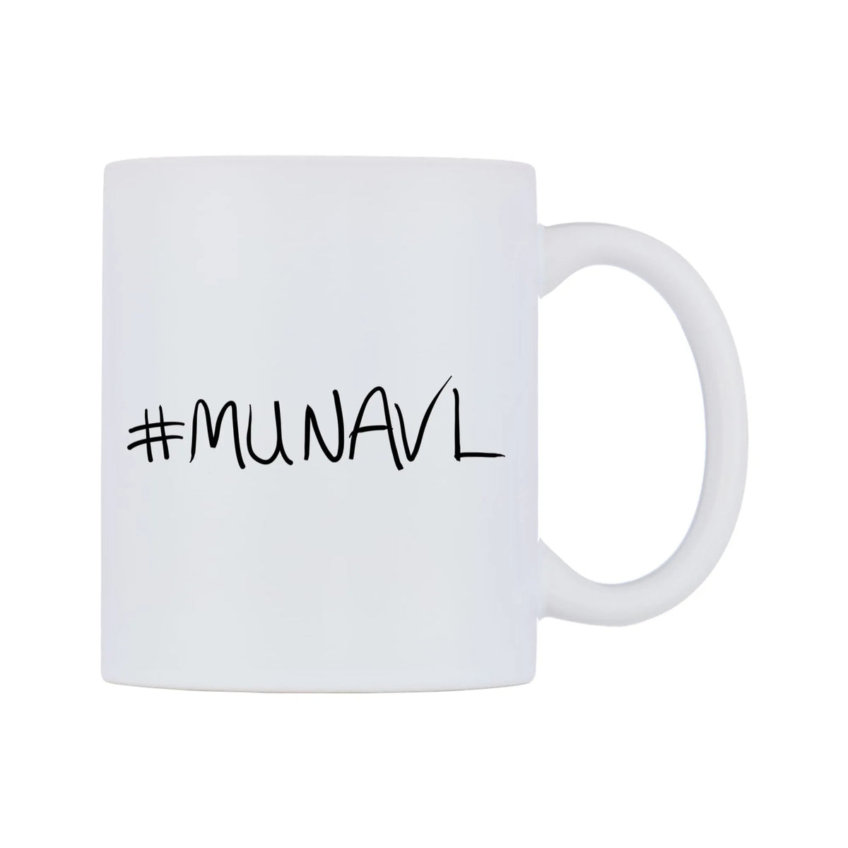 MUNAVL Mug — mug, left side, on a white background