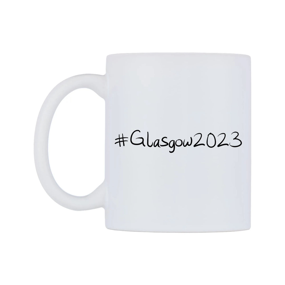 Glasgow2023 Mug — mug, right side, on a white background