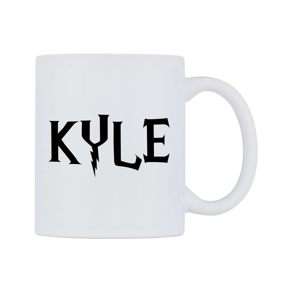Kyle - Wizard Themed Mug — white 11oz gloss mug, left side, on a white background