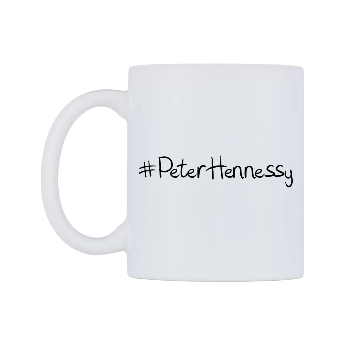 PeterHennessy Mug — mug, right side, on a white background