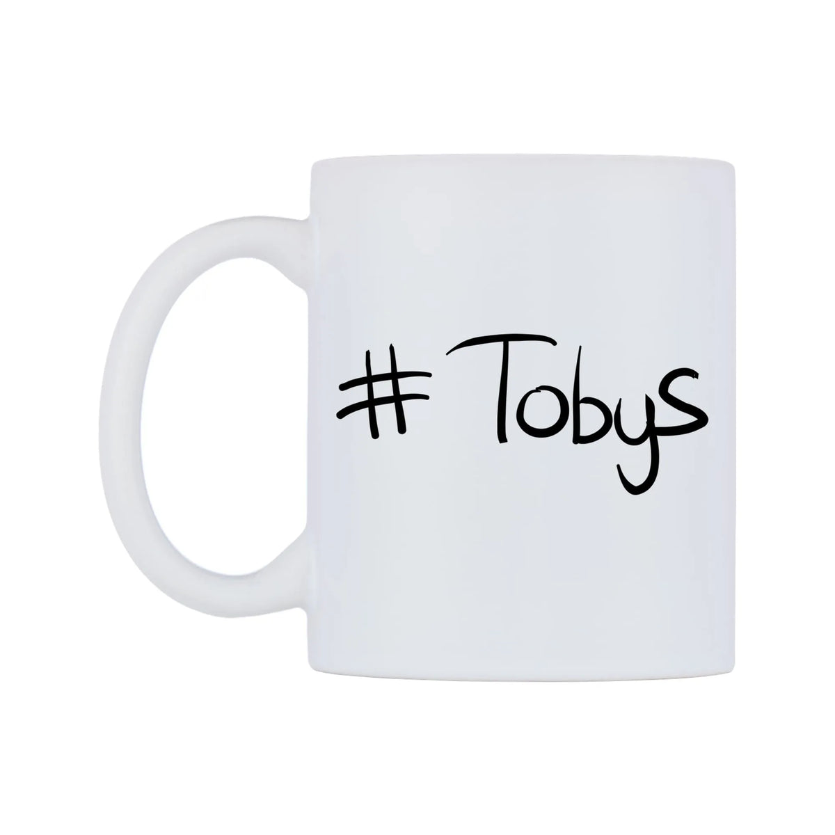 Tobys Mug — mug, right side, on a white background