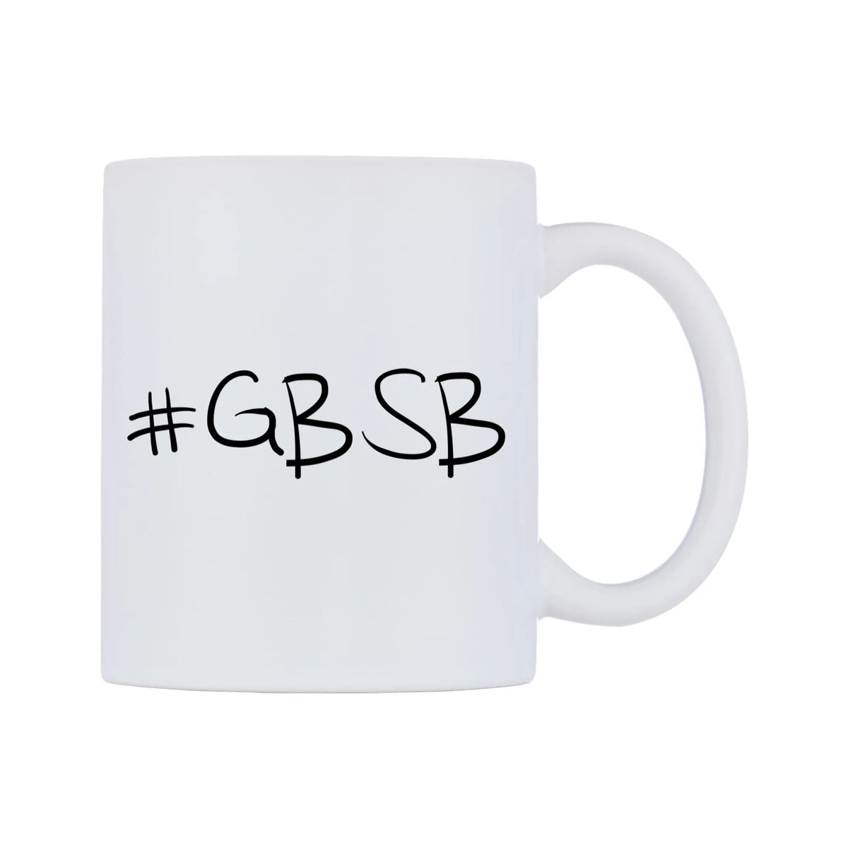 GBSB Mug — mug, left side, on a white background