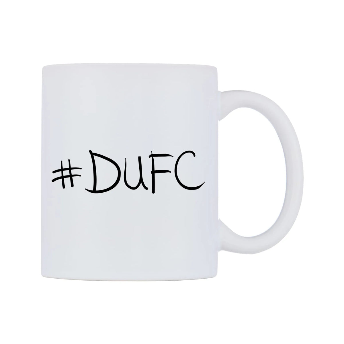 DUFC Mug — mug, left side, on a white background