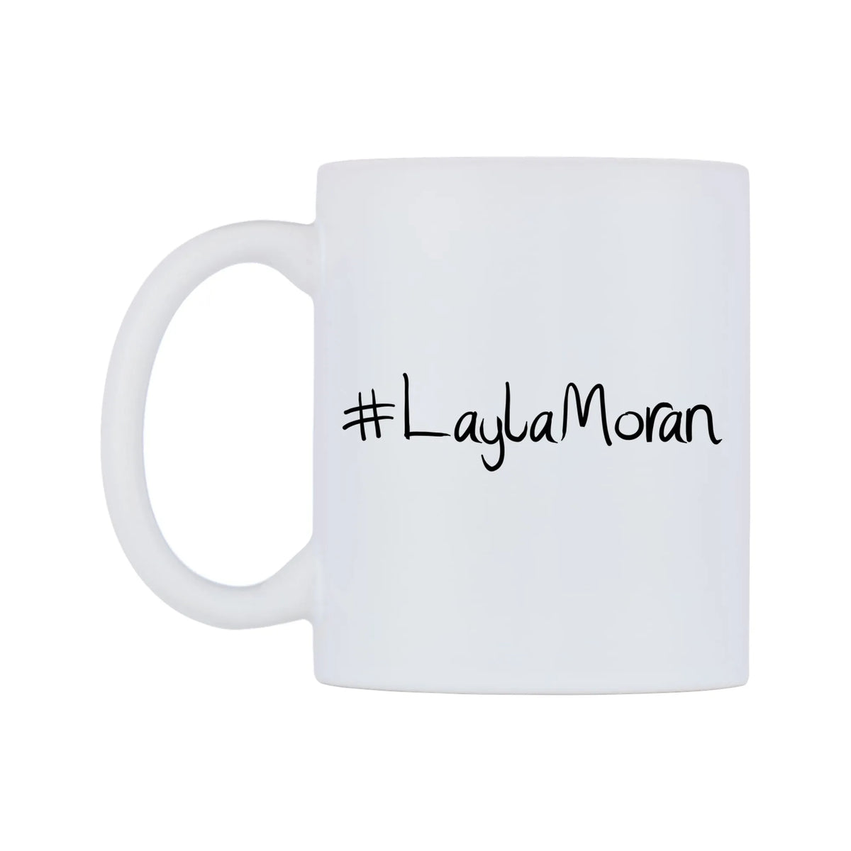LaylaMoran Mug — mug, right side, on a white background
