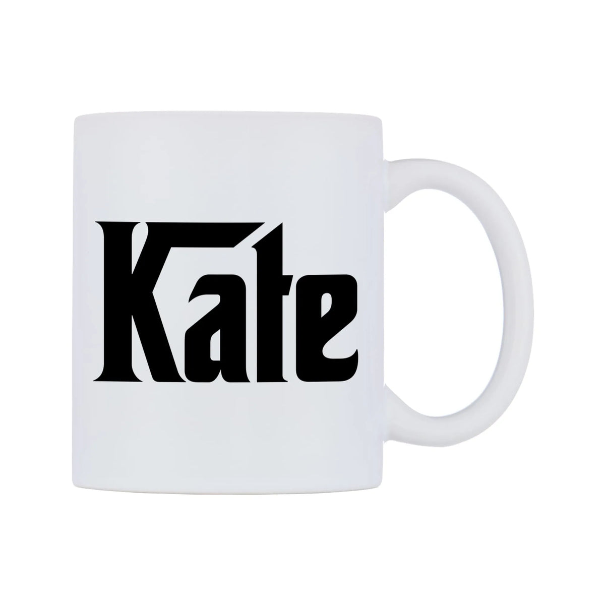 Kate - Godfather Themed Mug — white 11oz gloss mug, left side, on a white background