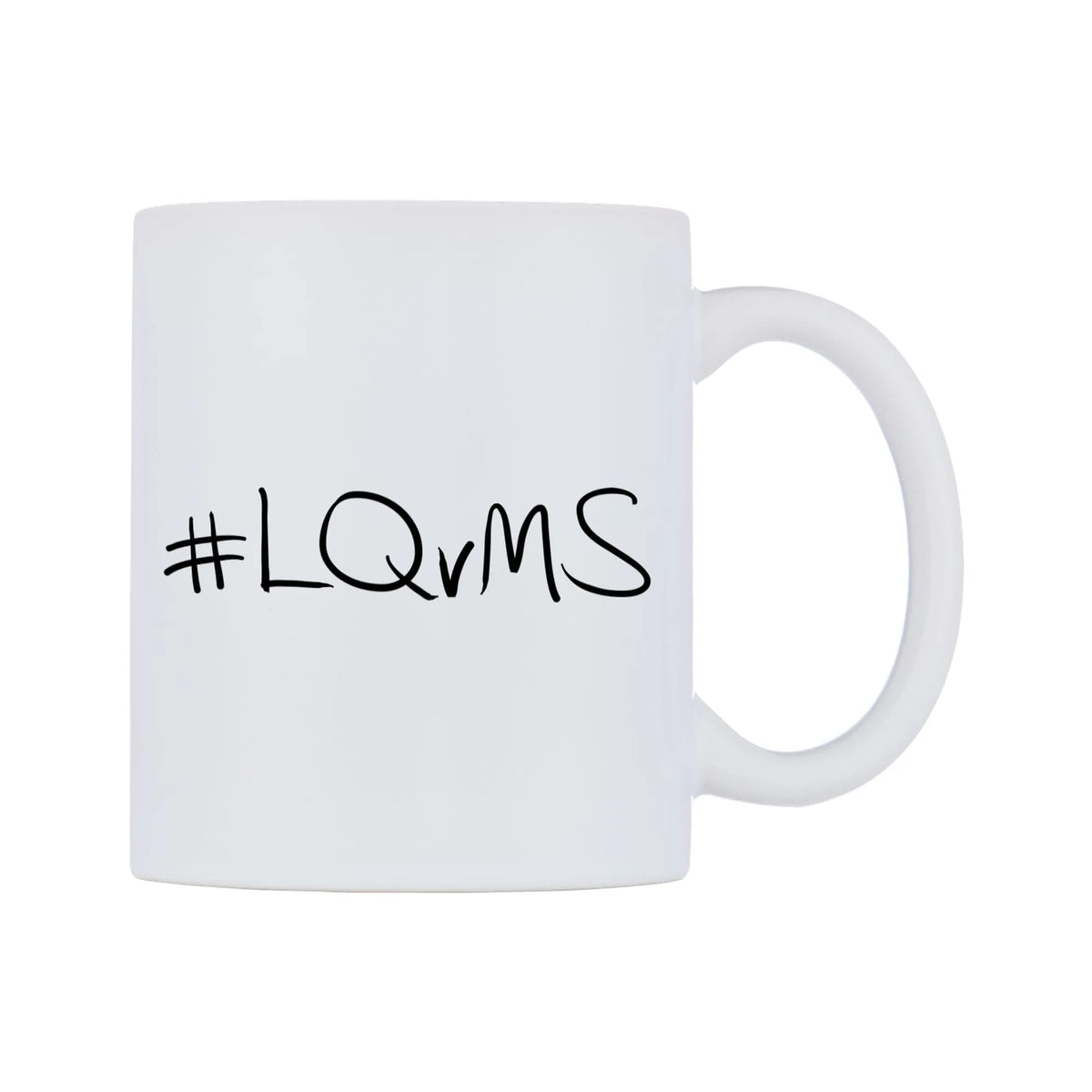 LQvMS Mug — mug, left side, on a white background