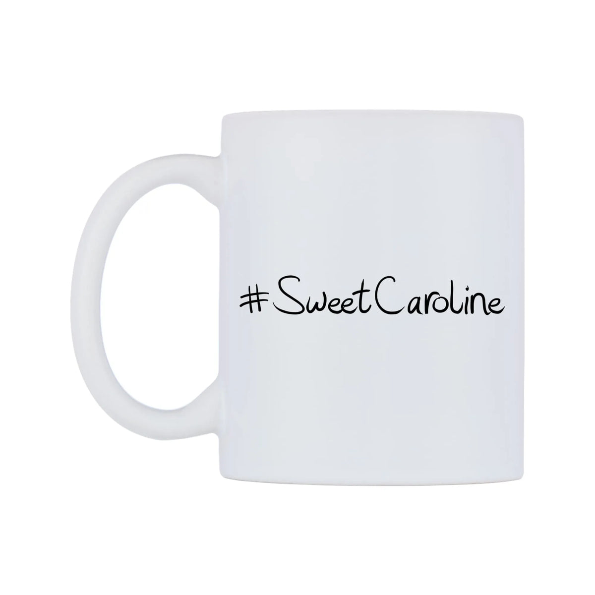 SweetCaroline Mug — mug, right side, on a white background