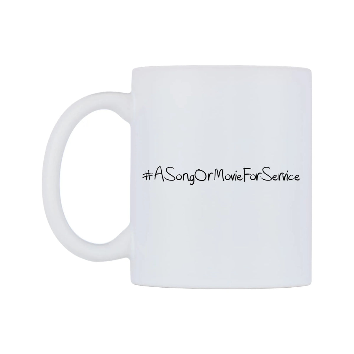 ASongOrMovieForService Mug — mug, right side, on a white background