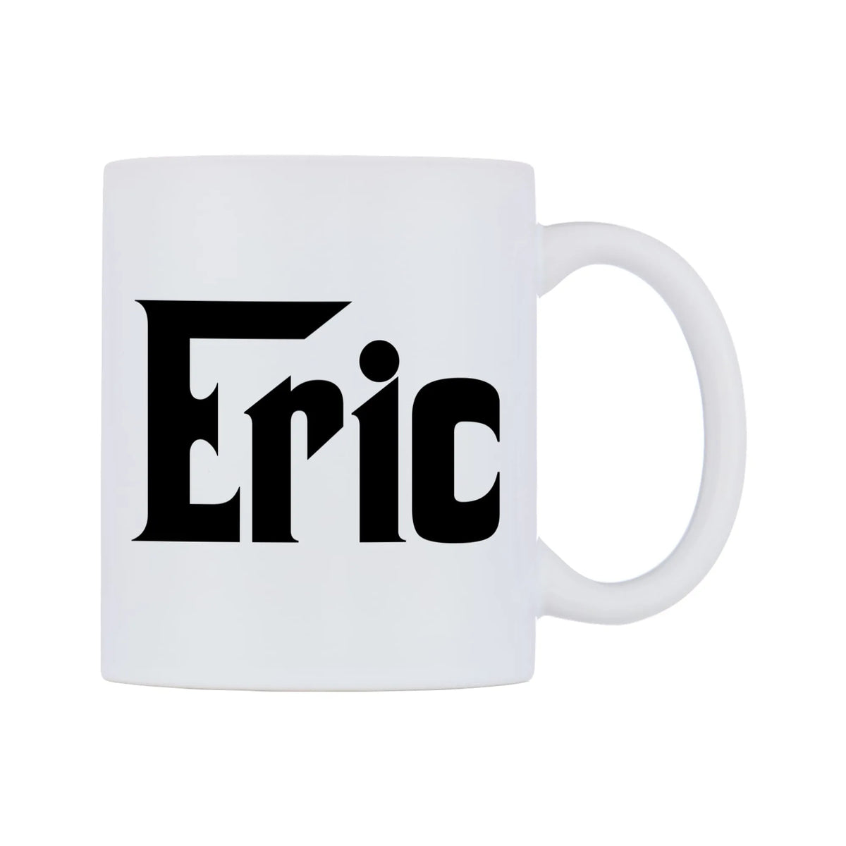 Eric - Godfather Themed Mug — white 11oz gloss mug, left side, on a white background