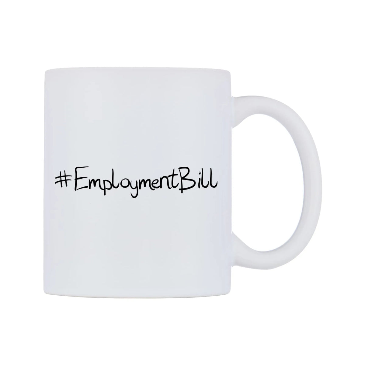 EmploymentBill Mug — mug, left side, on a white background