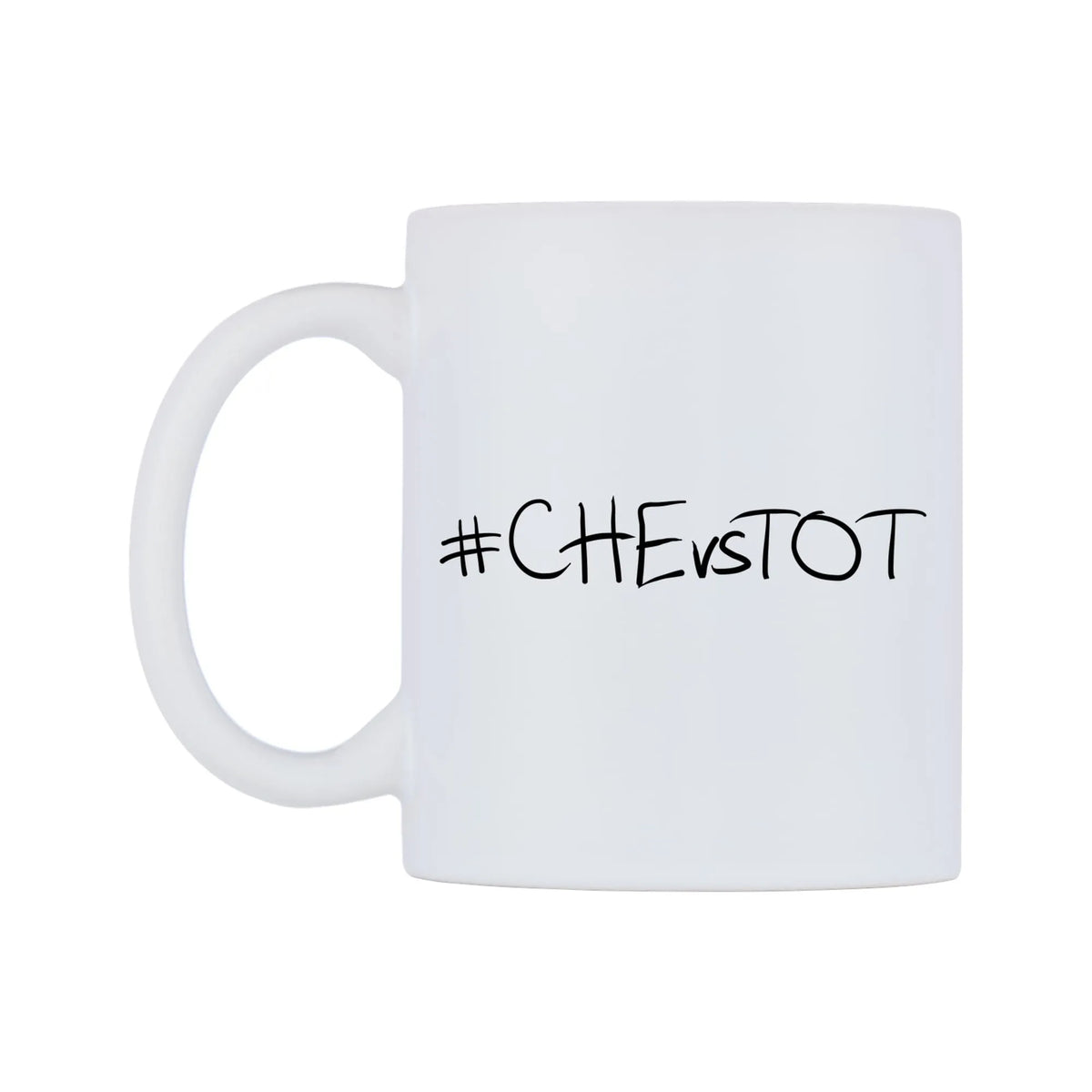 CHEvsTOT Mug — mug, right side, on a white background