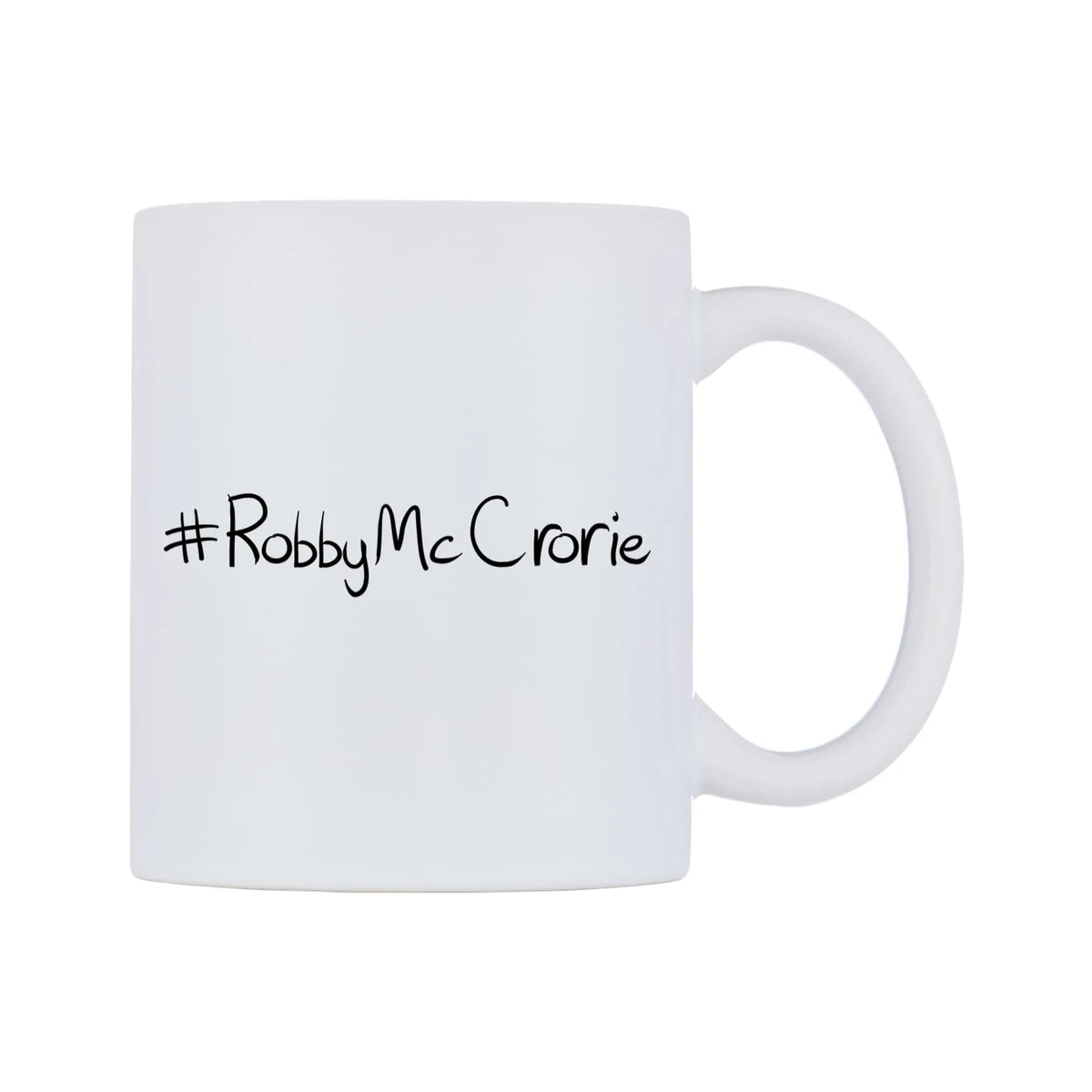 RobbyMcCrorie Mug — mug, left side, on a white background