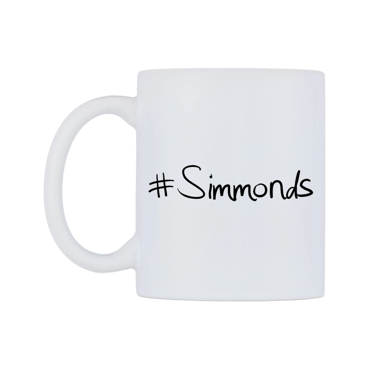 Simmonds Mug — mug, right side, on a white background